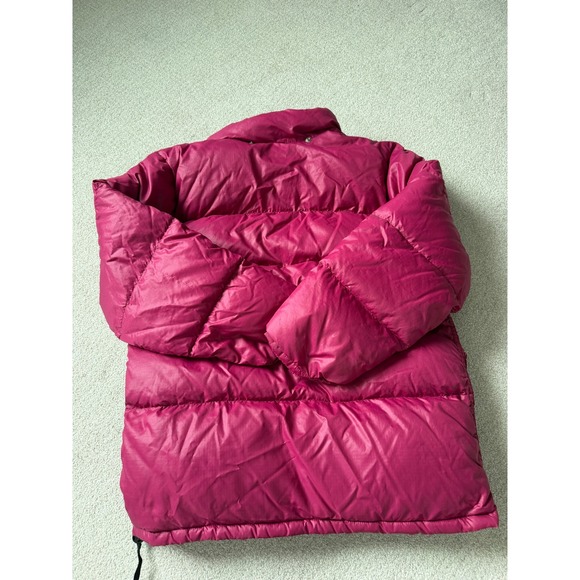The North Face Vintage Brown Label Down Puffer Jacket Magenta XL - Picture 5 of 10
